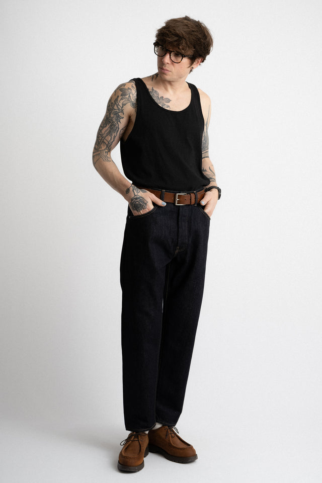 HATSKI 24FW Made in Japan 22001 Loose Tapered Selvedge Denim One Wash Jeans Perfect Circle Men's seasonal & consignment fashion shop