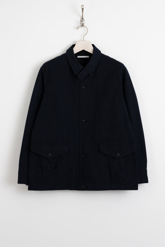 HATSKI 24FW Made in Japan 23002 Combat Smock Jacket Navy Perfect Circle Men's Seasonal & Consignment Fashion Shop