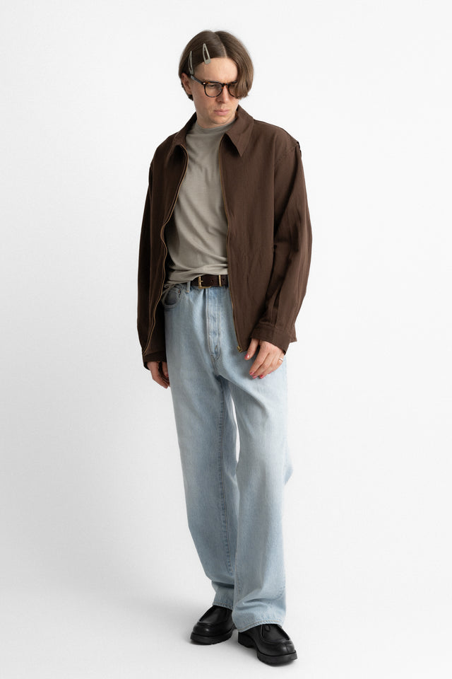 kaptain sunshine 25ss ks25sjk07 Fly Blouson Washed Wool Paper Gabardine Mocha Brown perfect circle men's seasonal and consignment fashion shop