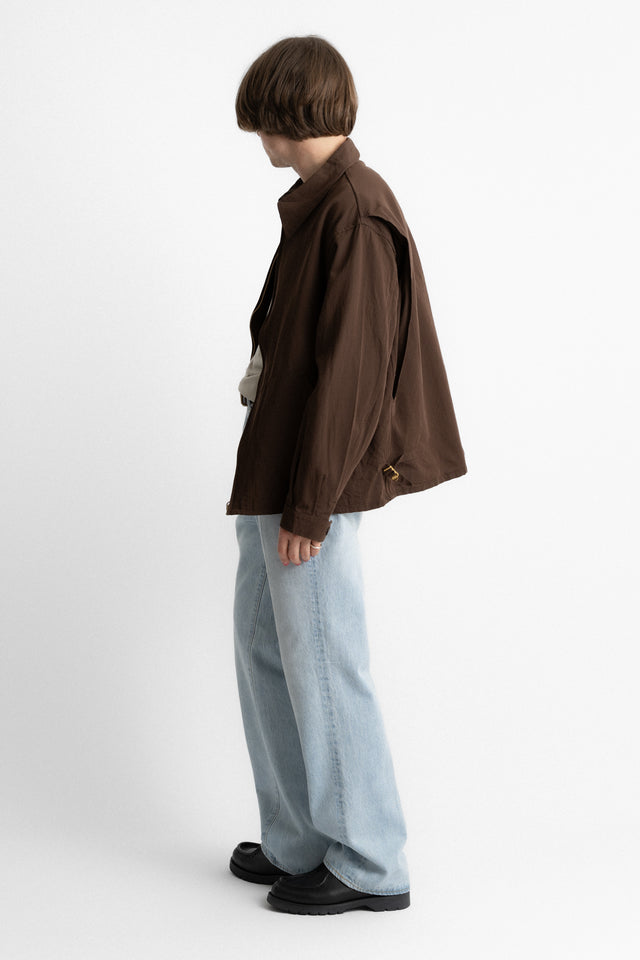 kaptain sunshine 25ss ks25sjk07 Fly Blouson Washed Wool Paper Gabardine Mocha Brown perfect circle men's seasonal and consignment fashion shop