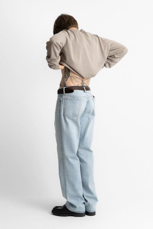 kaptain sunshine 25ss ks25skn04 Suvin Cotton Air Spinning Knit Crewneck Pullover Taupe perfect circle men's seasonal and consignment online fashion shop