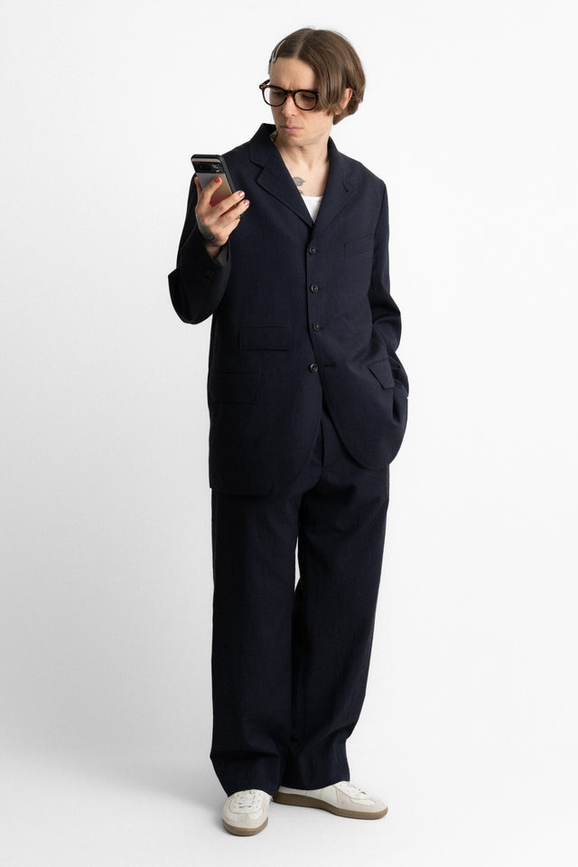 s25sa056u Sack Coat Navy perfect circle men's seasonal and consignment online fashion shop