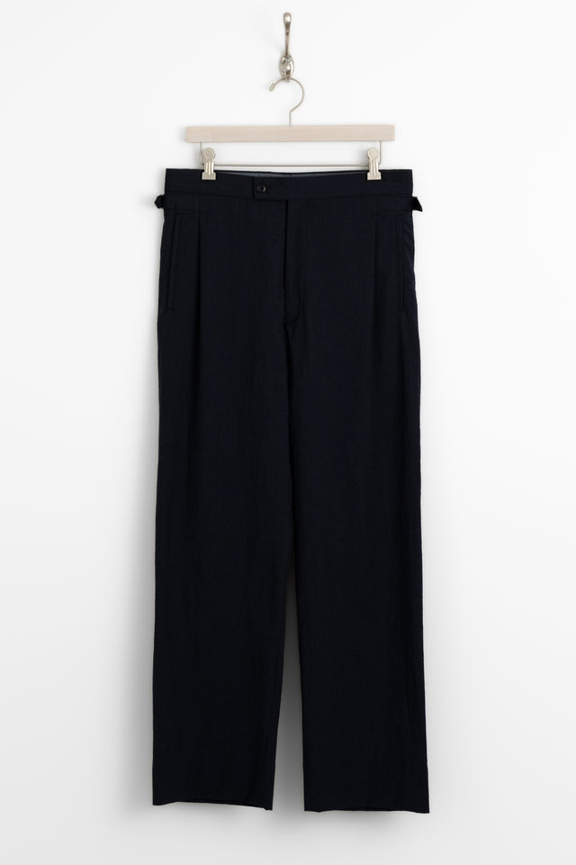nanamica 25ss s25sc057u Seamless Pleat Pants Navy perfect circle men's seasonal and consignment online fashion shop