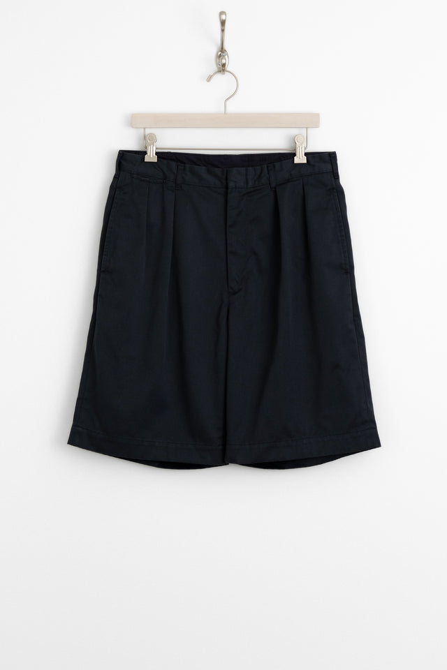 nanamica 25ss s25sd108u Double Pleat Chino Shorts Navy perfect circle men's seasonal and consignment online fashion shop