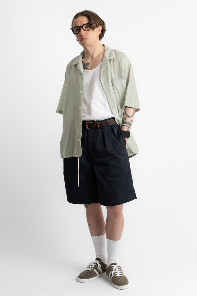 nanamica 25ss s25sg019u Open Collar S/S Shirt Coral Green perfect circle men's seasonal and consignment online fashion shop