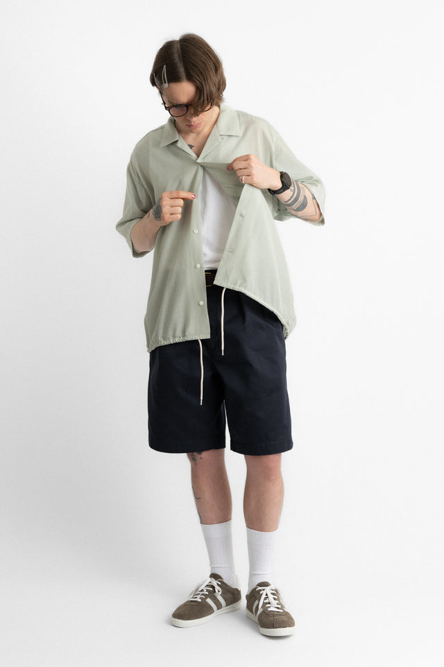 nanamica 25ss s25sg019u Open Collar S/S Shirt Coral Green perfect circle men's seasonal and consignment online fashion shop