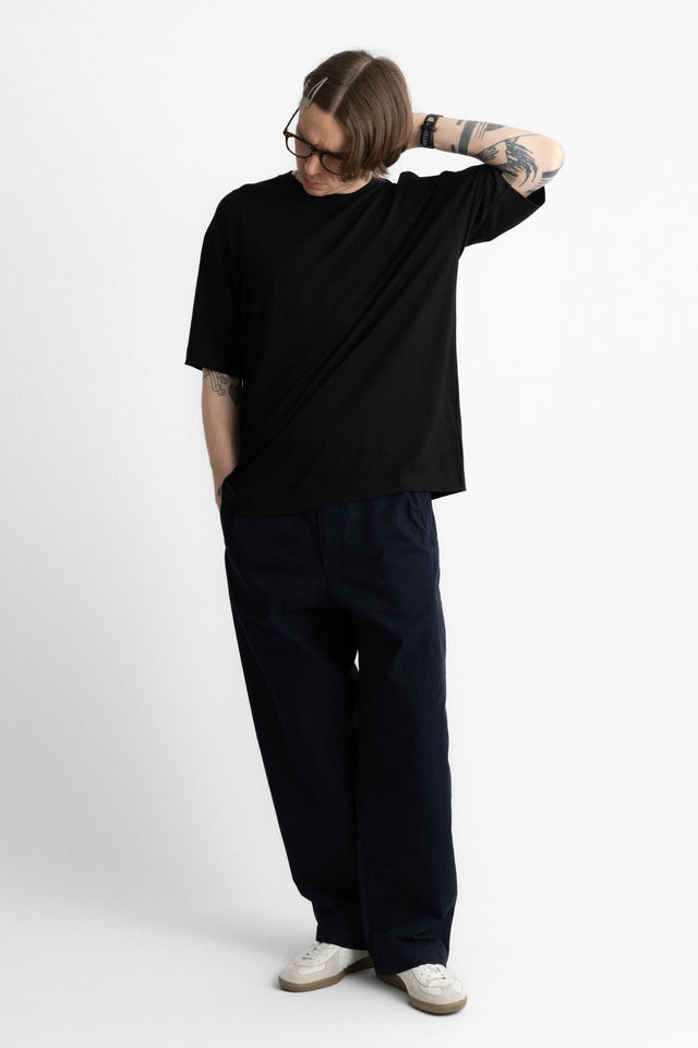nanamica 25ss s25sh099u Wool Crew Neck Tee Black perfect circle men's seasonal and consignment online fashion shop