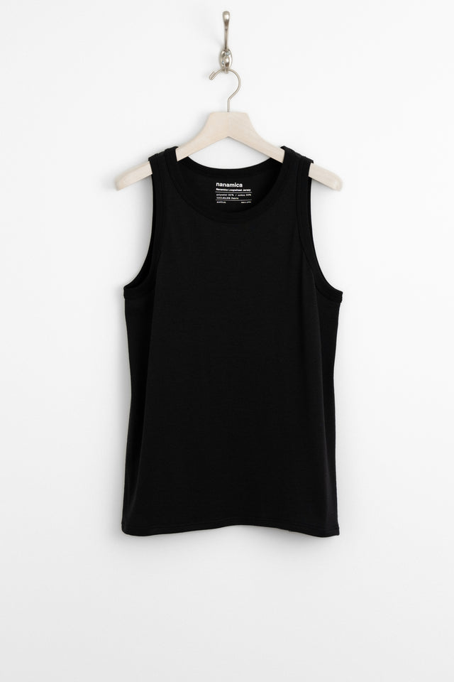 nanamica 25ss s25sh116u nanamica Loopwheel COOLMAX Jersey Tank Black perfect circle men's seasonal and consignment online fashion shop