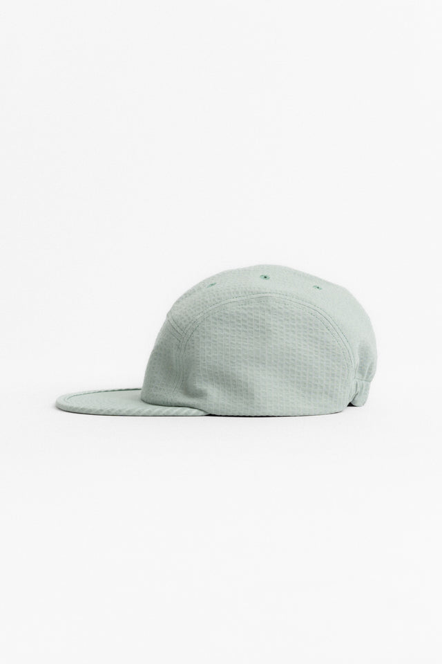 5 Panel Jet Cap Cotton Blend Seer Sucker CoolMAX Mint perfect circle men's seasonal and consignment online fashion shop