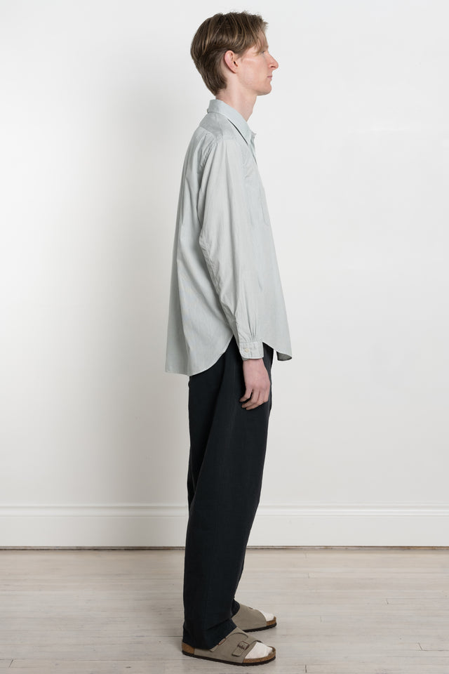 ENDS and MEANS spring summer 2024 SS24 24SS Men's Collection from Japan Aldous shirt green stripe