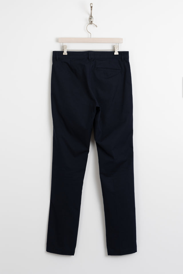 A.P.C., Pleated Thigh Loose Tapered Trouser Navy, Size 31