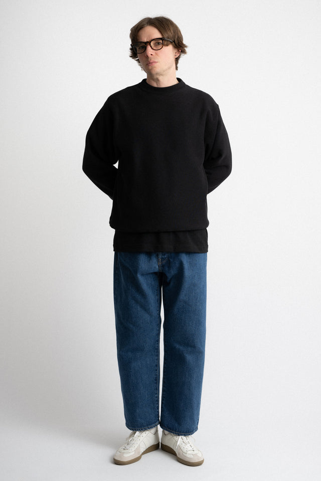 Camber USA Cross-Knit® Crewneck Sweatshirt Black Perfect Circle Men's Seasonal & Consignment Fashion Shop