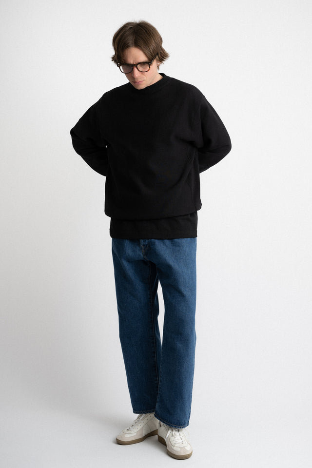 Camber USA Cross-Knit® Crewneck Sweatshirt Black Perfect Circle Men's Seasonal & Consignment Fashion Shop