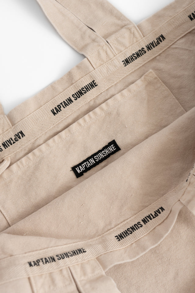 kaptain sunshine 25s ks25sgd01 Garden Bag Cotton Hemp Heavy Oxford Sand Pink perfect circle men's seasonal and consignment online fashion shop