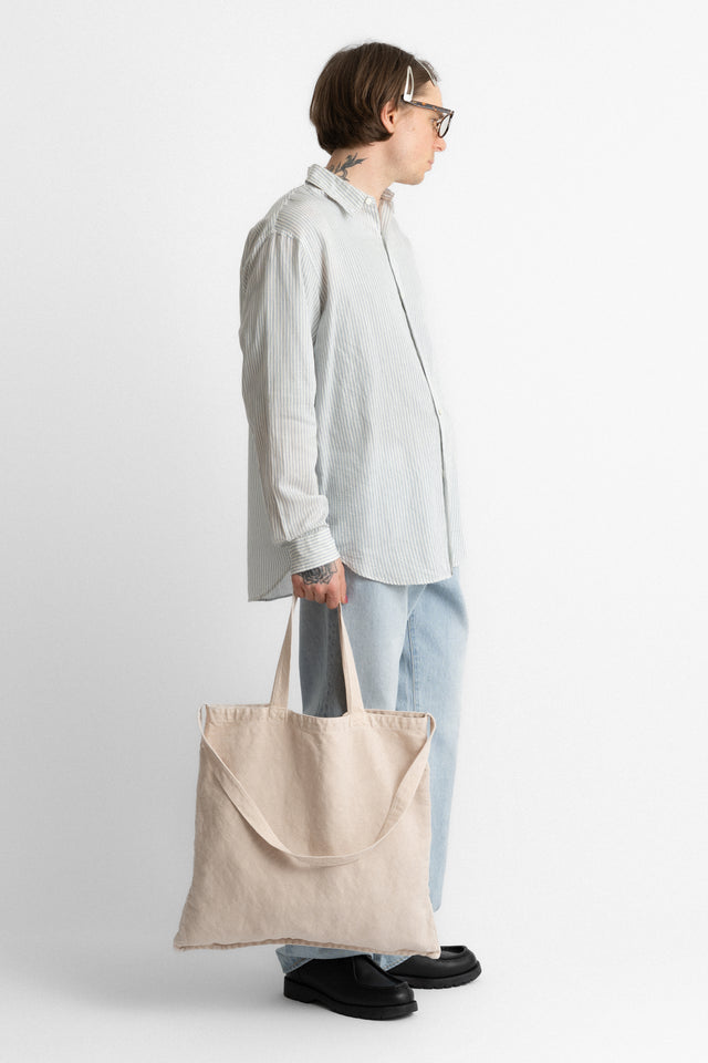 kaptain sunshine 25ss ks25sgd02 Market Bag Cotton Hemp Heavy Oxford Sand Pink perfect circle men's seasonal and consignment online fashion shop