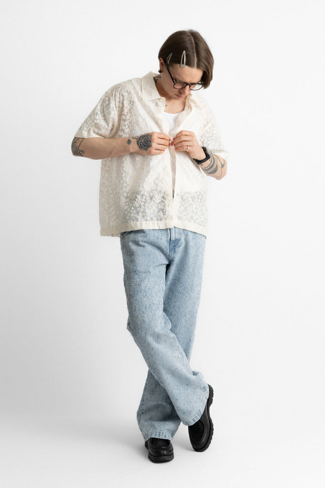 mfpen ss25 Holiday Shirt Sheer Floral perfect circle men's seasonal and consignment online fashion shop