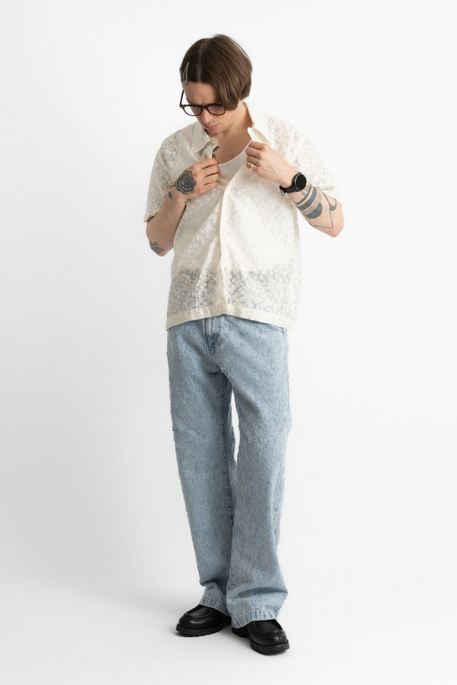 mfpen ss25 Holiday Shirt Sheer Floral perfect circle men's seasonal and consignment online fashion shop