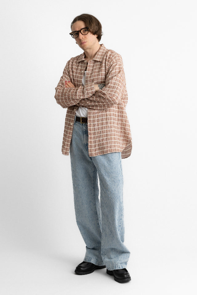 mfpen ss25 Mechanic Shirt Rusty Check perfect circle men's seasonal and consignment online fashion shop