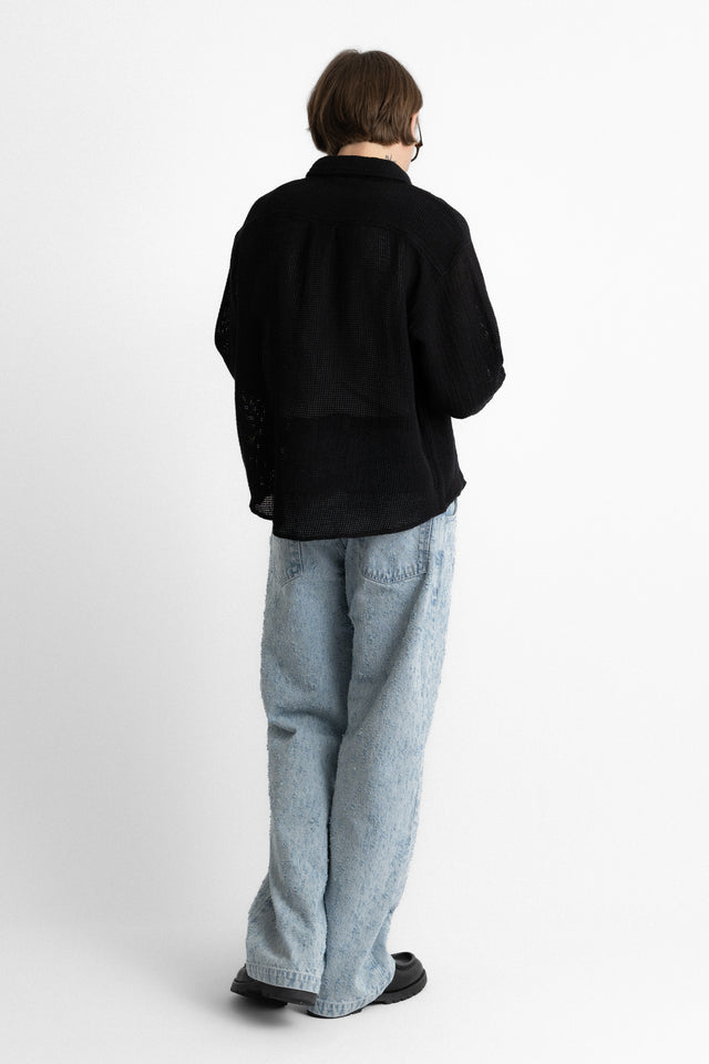 mfpen ss25 Priority Shirt Black Natté perfect circle men's seasonal and consignment online fashion shop