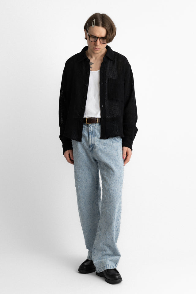 mfpen ss25 Priority Shirt Black Natté perfect circle men's seasonal and consignment online fashion shop