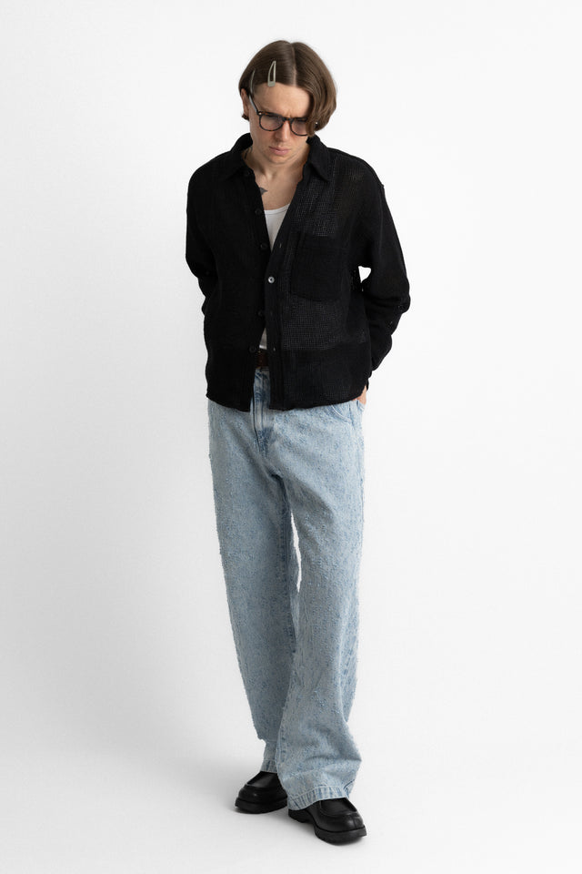 mfpen ss25 Priority Shirt Black Natté perfect circle men's seasonal and consignment online fashion shop