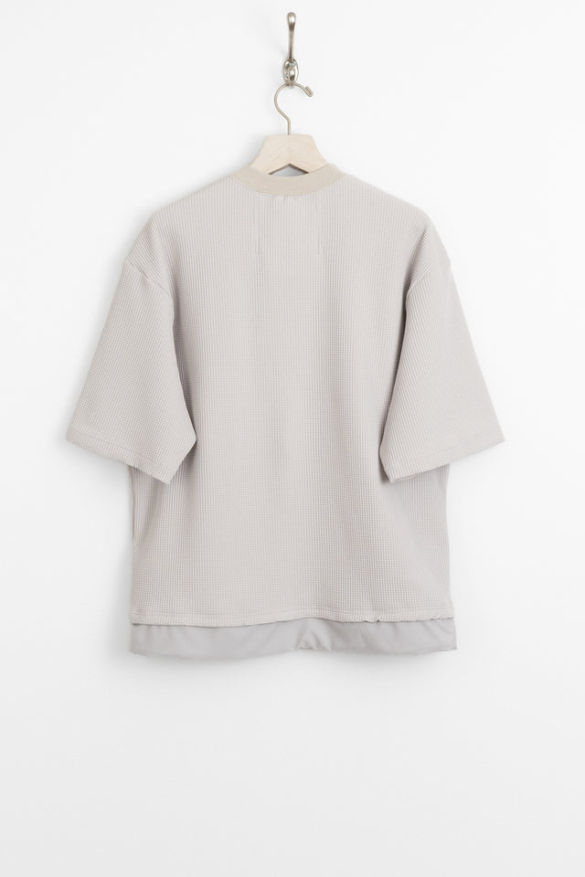 meanswhile 25ss mw-ct25105 SOLOTEX® Waffle SS Tee Ivory perfect circle men's seasonal and consignment online fashion shop