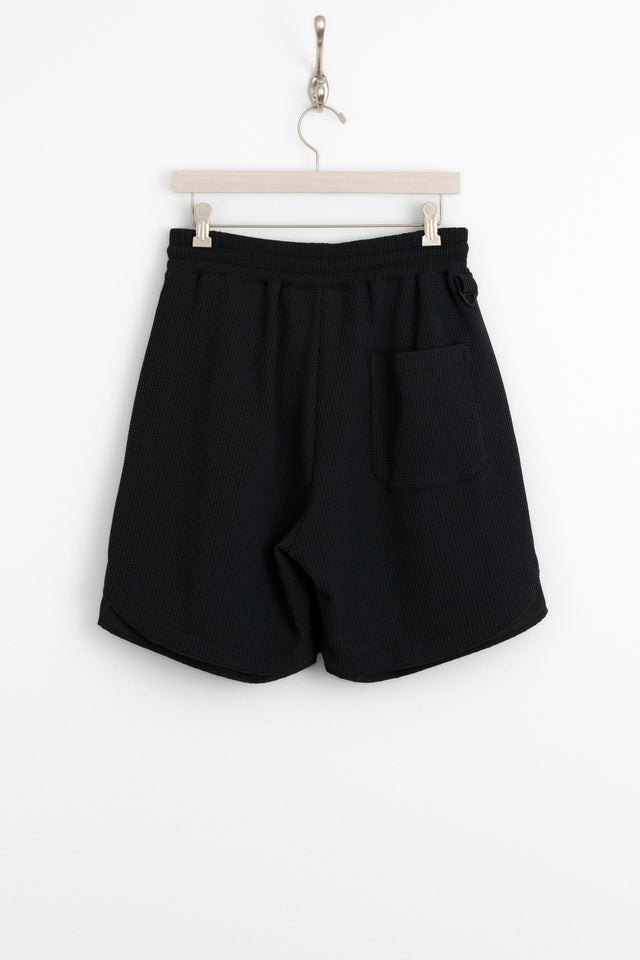 meanswhile 25ss mw-pt25110 SOLOTEX® Easy Shorts Off Black perfect circle men's seasonal and consignment online fashion shop