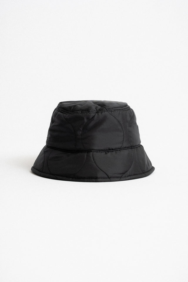Found Feather 24FW Made in Japan Bucket Hat Quilted Military Liner Black Perfect Circle men's seasonal & consignment fashion store