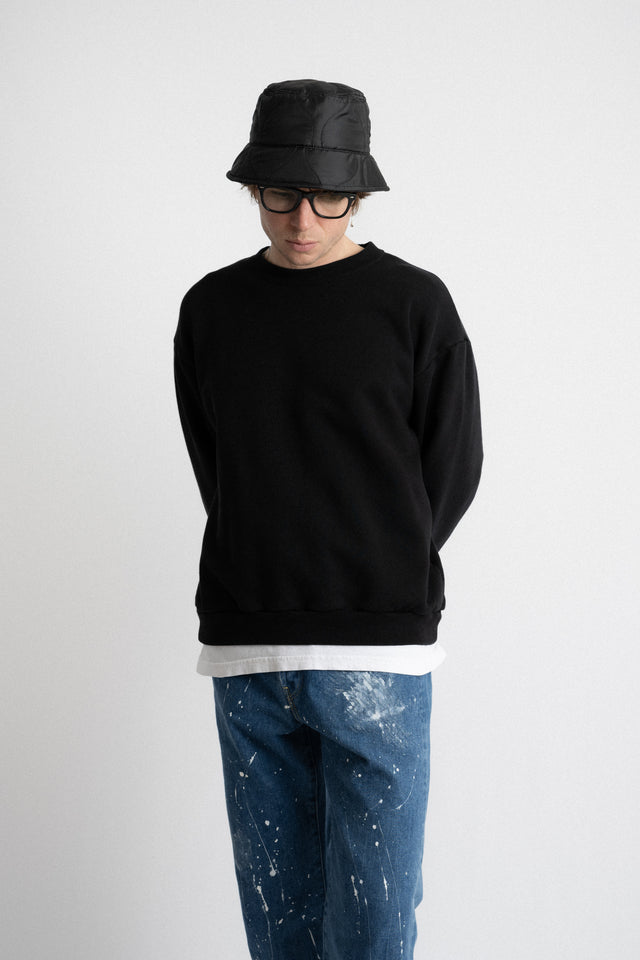 Found Feather 24FW Made in Japan Bucket Hat Quilted Military Liner Black Perfect Circle men's seasonal & consignment fashion store