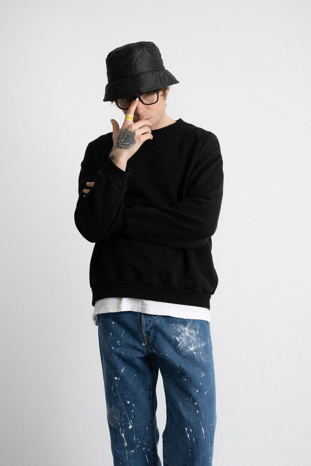 Found Feather 24FW Made in Japan Bucket Hat Quilted Military Liner Black Perfect Circle men's seasonal & consignment fashion store