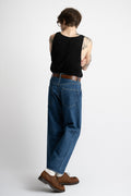 HATSKI 25SS Wide Tapered Selvedge Denim Used Wash Perfect Circle men's seasonal and consignment online fashion shop