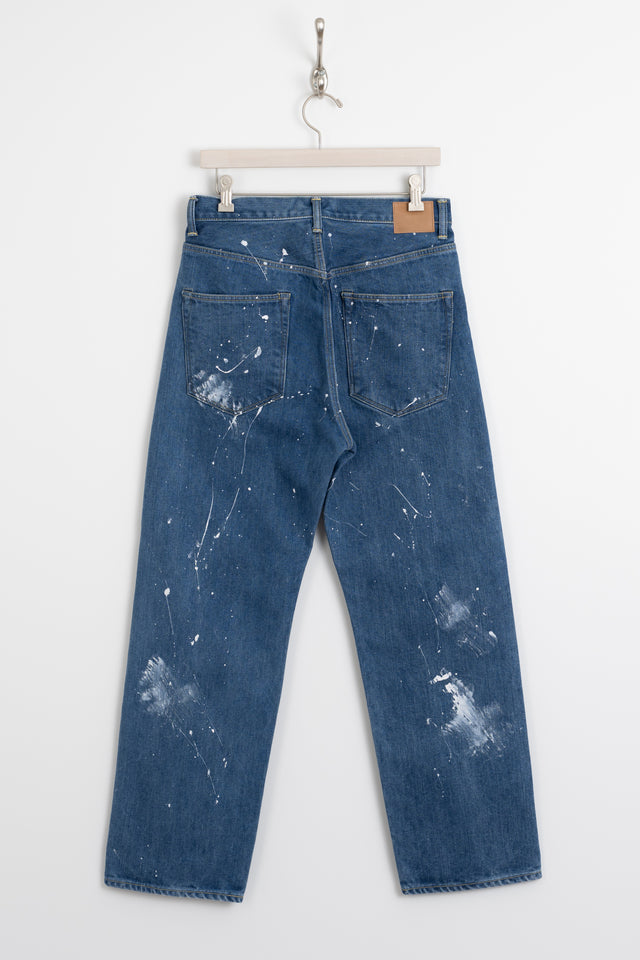 HATSKI 24FW Made in Japan 22004 Straight Selvedge Denim Used Wash Hand Painted Jeans Perfect Circle Men's seasonal & consignment fashion shop