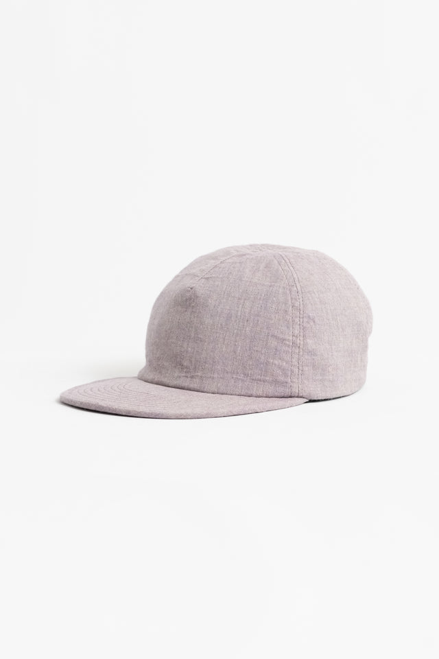 Found Feather Japan SS24 Unisex Hat Collection 5 Panel Baseball Cap Organic Cotton Linen Lavender Calculus Online Shop Canada