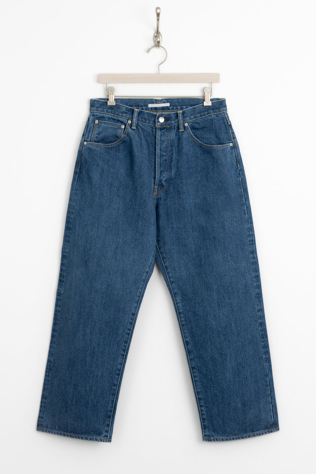 HATSKI 25SS Wide Tapered Selvedge Denim Used Wash Perfect Circle men's seasonal and consignment online fashion shop