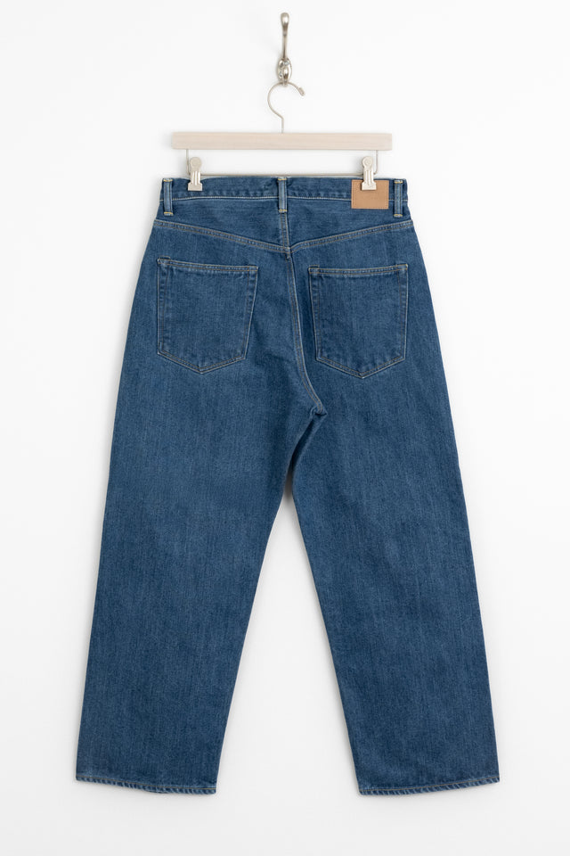 HATSKI 25SS Wide Tapered Selvedge Denim Used Wash Perfect Circle men's seasonal and consignment online fashion shop