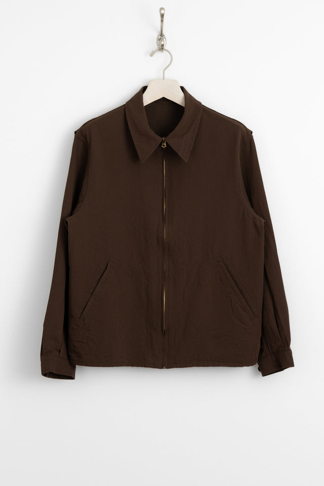 kaptain sunshine 25ss ks25sjk07 Fly Blouson Washed Wool Paper Gabardine Mocha Brown perfect circle men's seasonal and consignment fashion shop