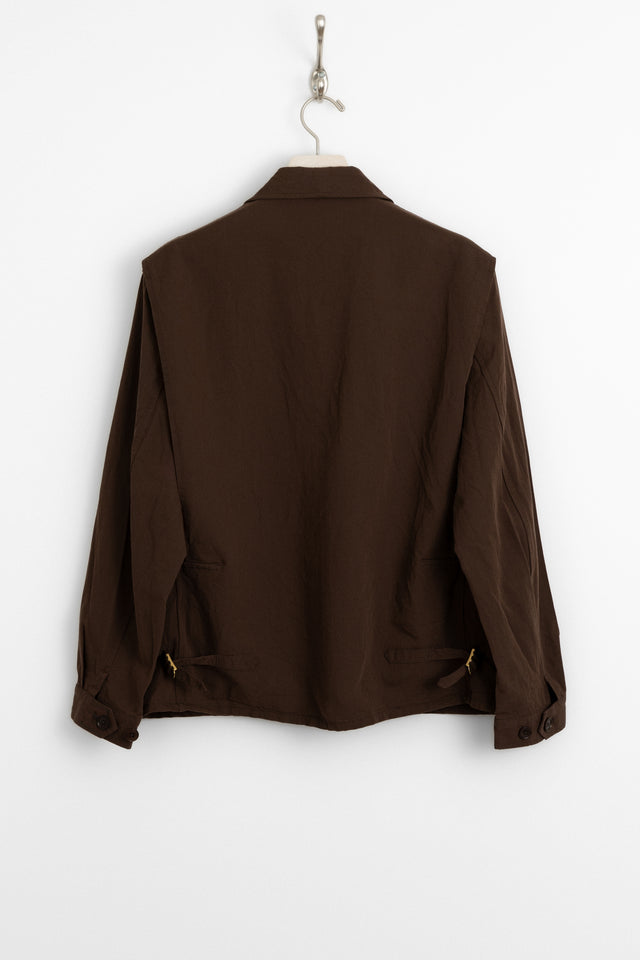 kaptain sunshine 25ss ks25sjk07 Fly Blouson Washed Wool Paper Gabardine Mocha Brown perfect circle men's seasonal and consignment fashion shop