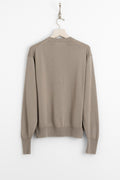 kaptain sunshine 25ss ks25skn04 Suvin Cotton Air Spinning Knit Crewneck Pullover Taupe perfect circle men's seasonal and consignment online fashion shop
