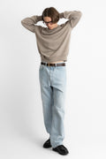 kaptain sunshine 25ss ks25skn04 Suvin Cotton Air Spinning Knit Crewneck Pullover Taupe perfect circle men's seasonal and consignment online fashion shop