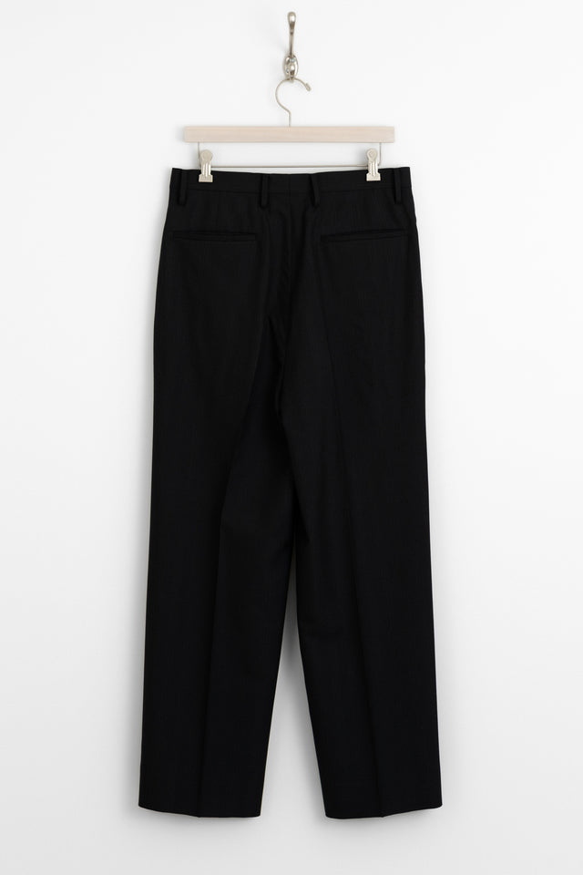 kaptain sunshine 25ss ks25spt04 shoecut slacks fine summer wool pinstripe perfect circle men's seasonal and consignment online fashion shop