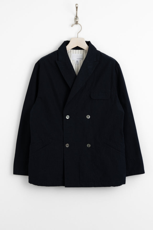 nanamica 25ss s25sa070u Double Breasted Club Jacket Navy perfect circle men's seasonal and consignment online fashion shop