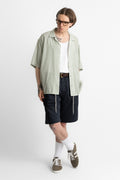 nanamica 25ss s25sg019u Open Collar S/S Shirt Coral Green perfect circle men's seasonal and consignment online fashion shop