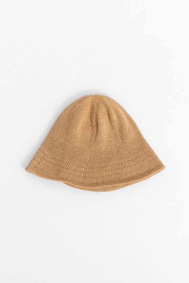 Knit Washi Blend Tulip Hat Cream perfect circle men's seasonal and consignment online fashion shop