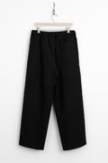 Yoko Sakamoto, YS-25SS-42 Double Pleated Easy Pants Black Gabardine, Size L perfect circle men's seasonal and consignment online fashion shop