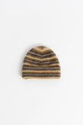 Adsum, Multi Stripe Wool Blend Beanie Brown, Size OS Perfect Circle men's seasonal & consignment fashion shop