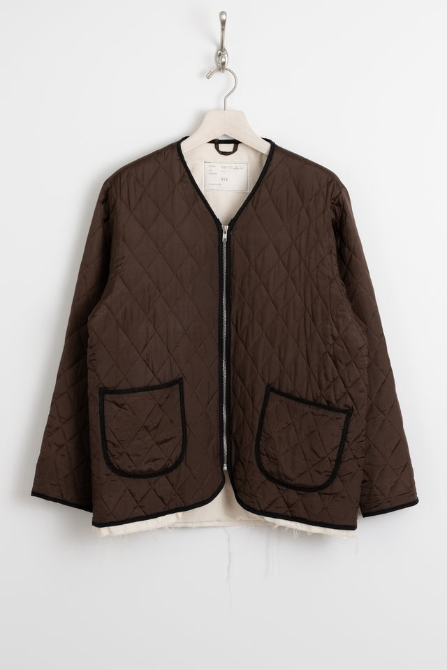 Camiel Fortgens, Down Filled Quilted Zip Liner Jacket Brown, Size S Perfect Circle Men's Seasonal & Consignment Fashion Shop