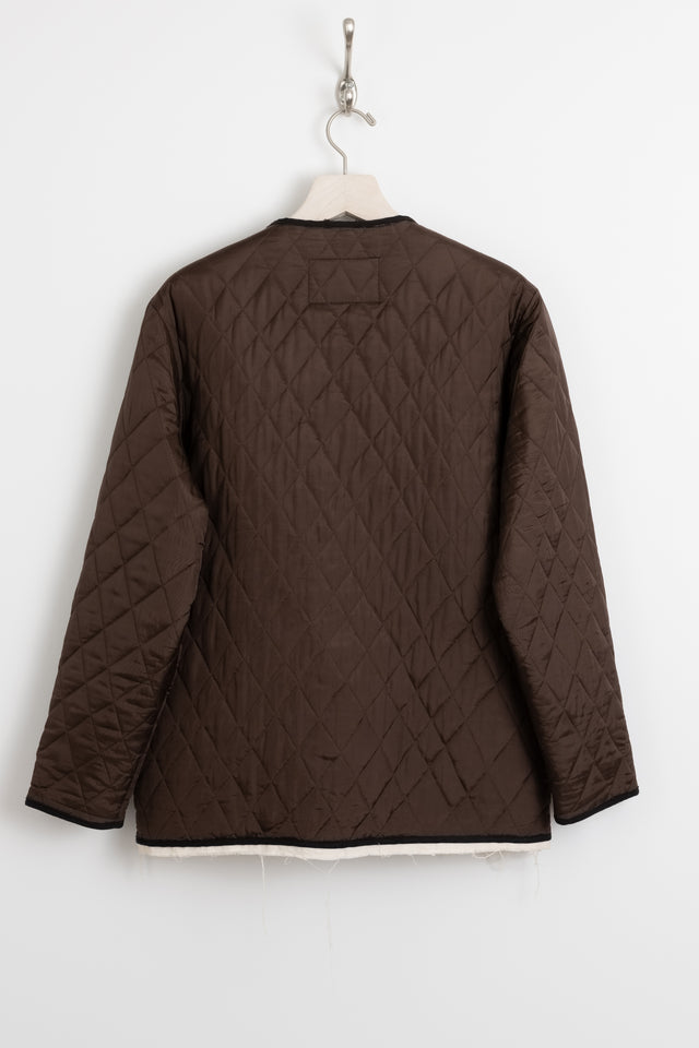 Camiel Fortgens, Down Filled Quilted Zip Liner Jacket Brown, Size S Perfect Circle Men's Seasonal & Consignment Fashion Shop