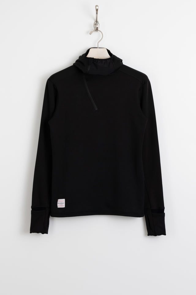 District Vision, Johannes Hooded Merino Midlayer Black, Size S Perfect Circle men's seasonal & consignment fashion shop