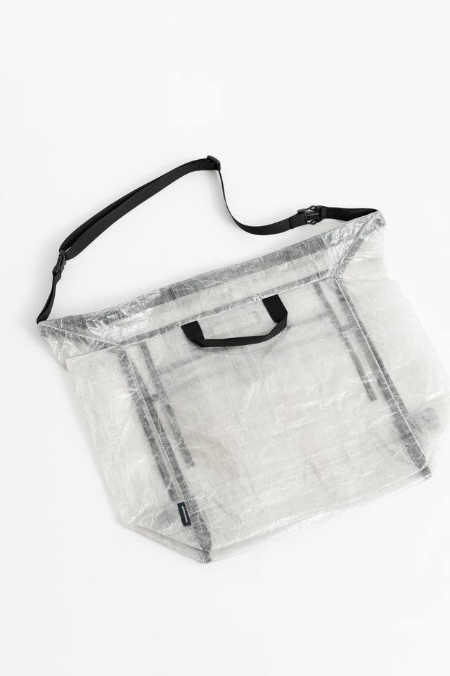 meanswhile Japan SS24 men's collection Dyneema Shoulder Bag Fog Grey Calculus online shop Canada