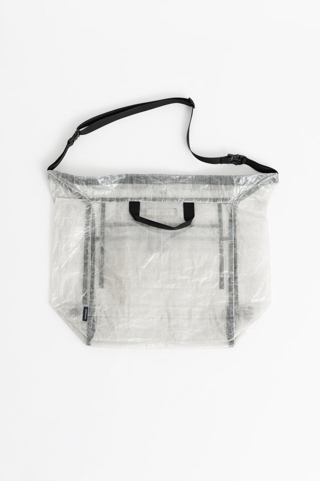 meanswhile Japan SS24 men's collection Dyneema Shoulder Bag Fog Grey Calculus online shop Canada